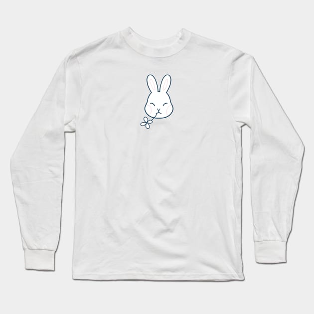 Lucky Bunny Emblem Long Sleeve T-Shirt by Haley Manchon